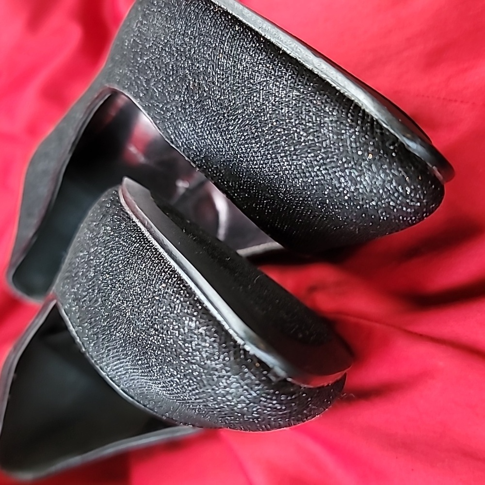 BELLINI sz11 glitter black dressy heel Zoot pump LIKE NEW